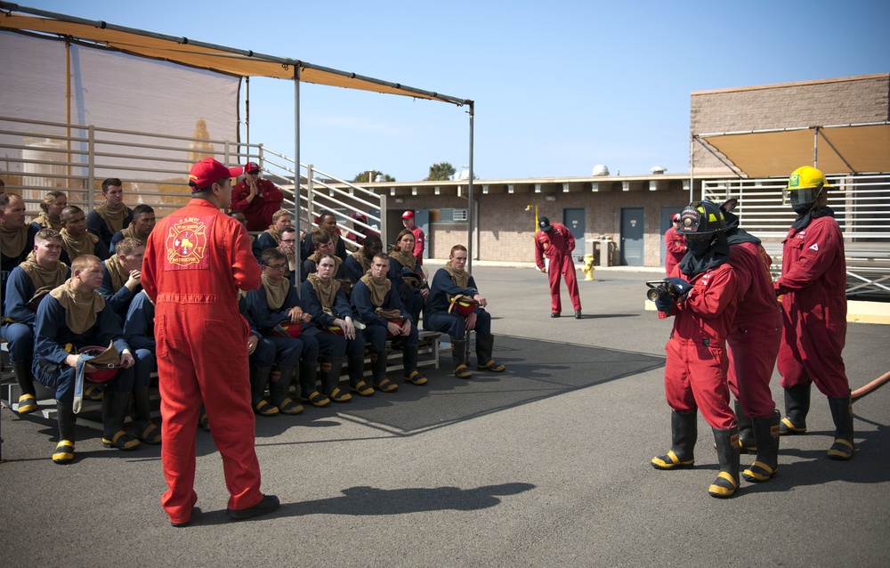 Firefighting evolution at Joint Base Pearl Harbor-Hickam