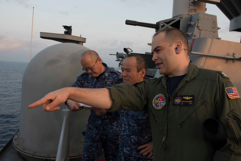 USS Bonhomme Richard: JMSDF onboard BHR