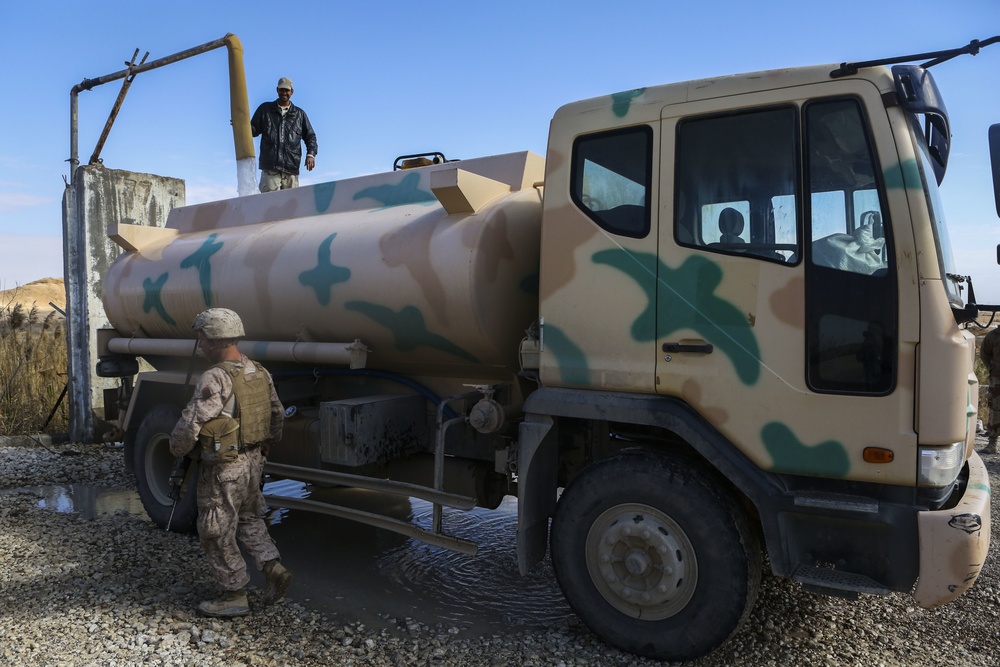 The Wishing Well: Marines Test Water from Repaired Well in Al Asad