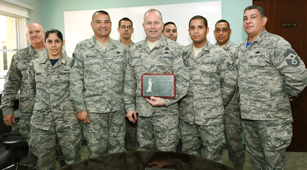 Air National Guard command chief visit