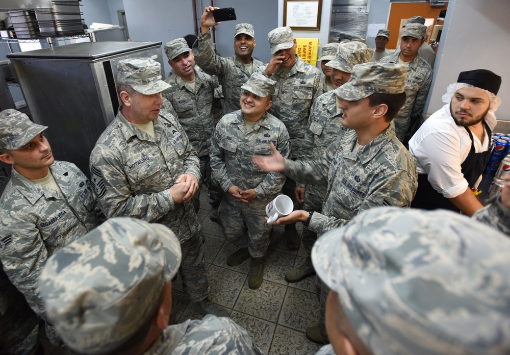 Air National Guard command chief visit