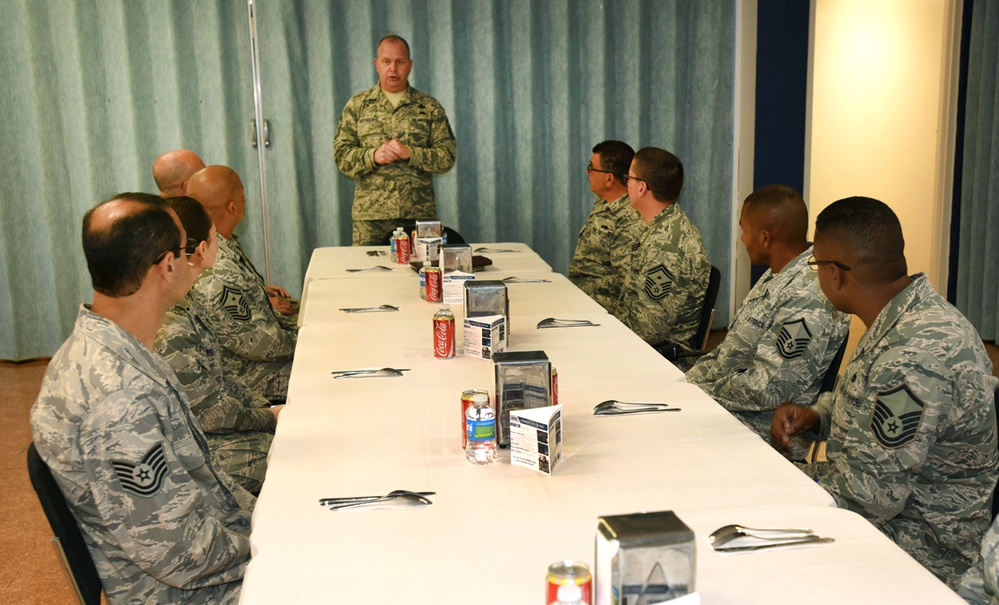 Air National Guard command chief visit