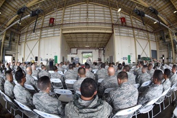 Air National Guard command chief visit