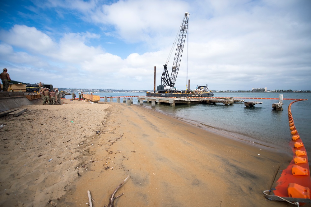 Seabees reconstruct a historic seaplane ramp