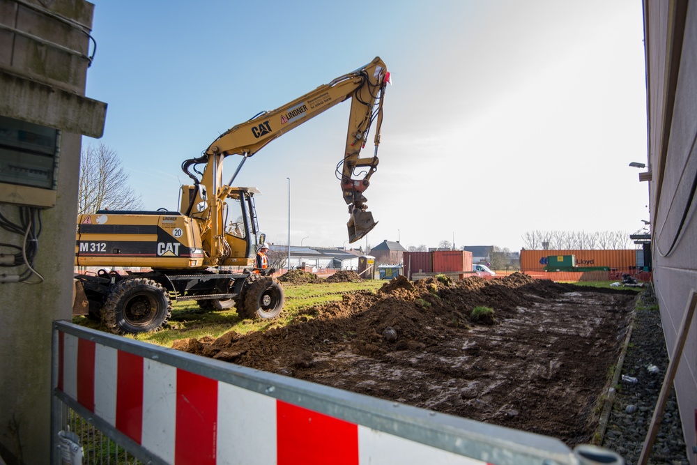 Infrastructure works on Chièvres Air Base