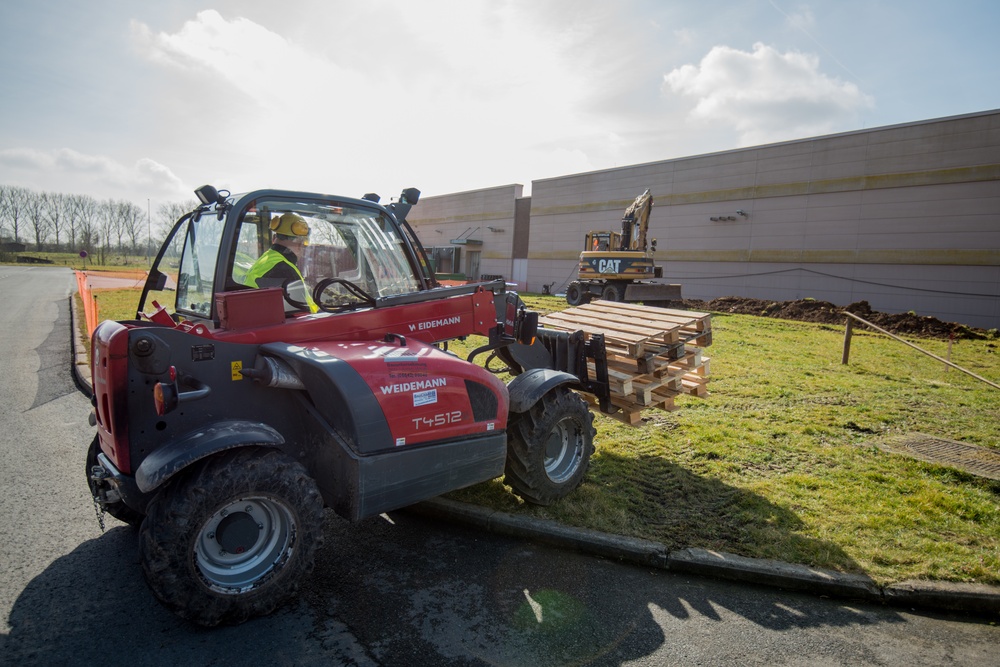 Infrastructure works on Chièvres Air Base