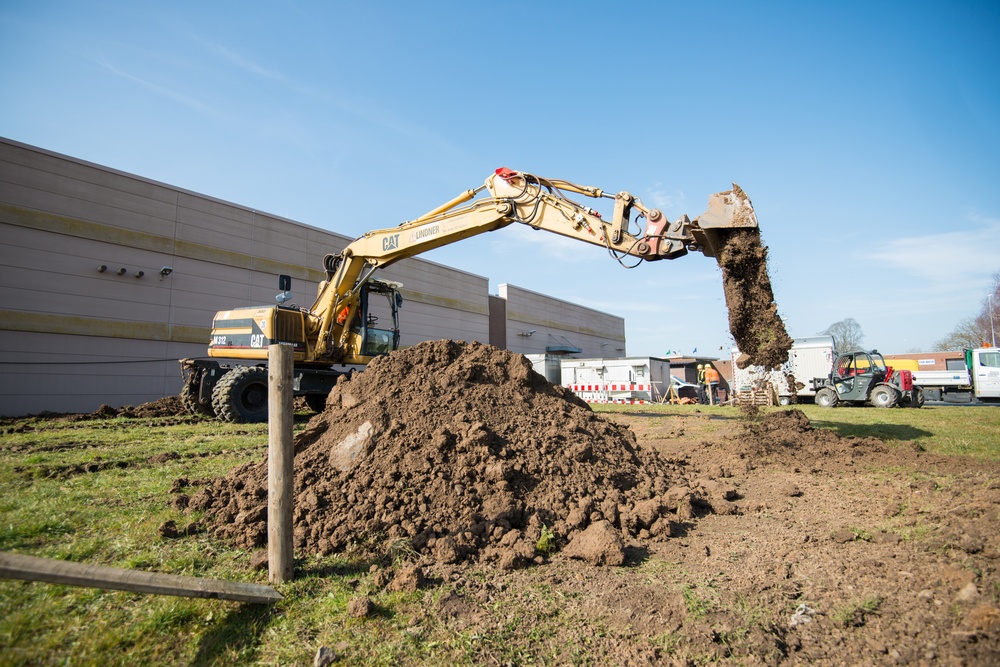 Infrastructure works on Chièvres Air Base