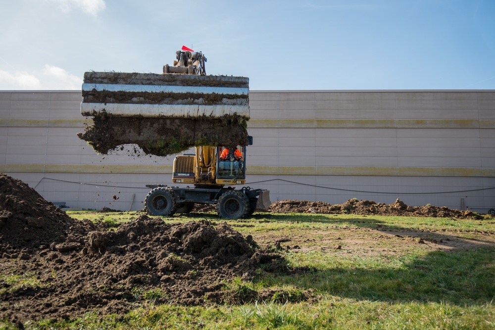 Infrastructure works on Chièvres Air Base