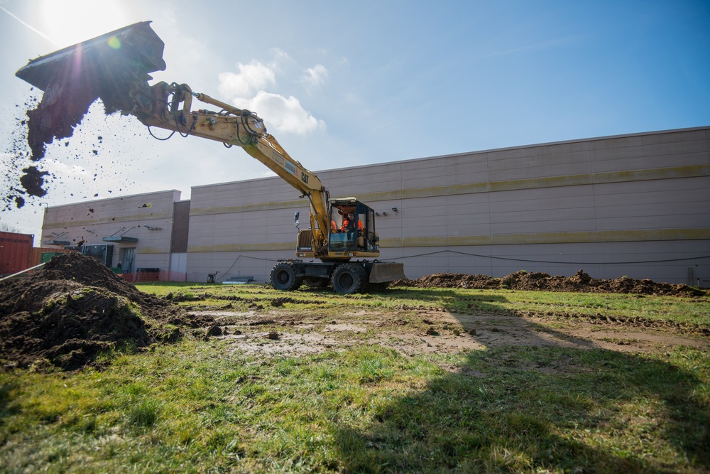 Infrastructure works on Chièvres Air Base