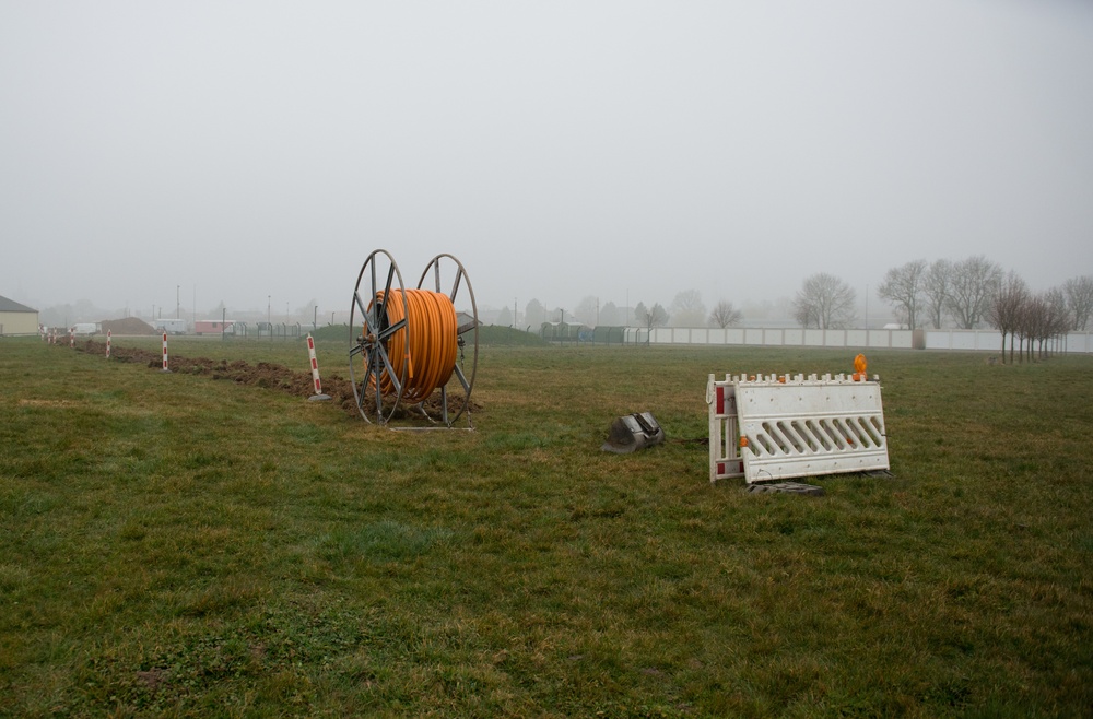 Infrastructure works on Chièvres Air Base