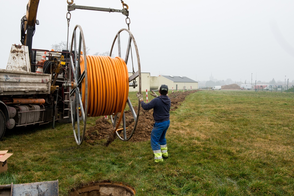 Infrastructure works on Chièvres Air Base