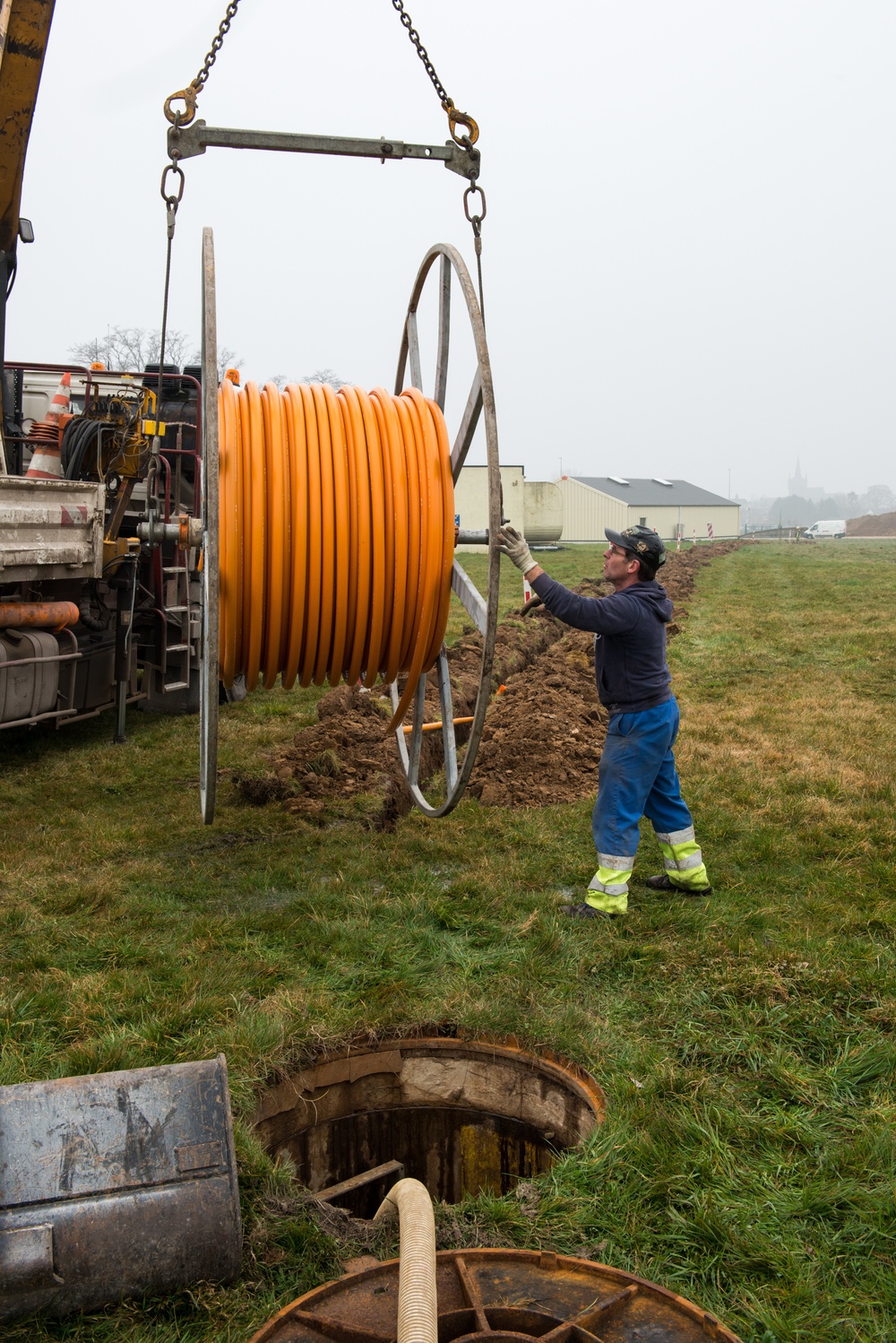 Infrastructure works on Chièvres Air Base