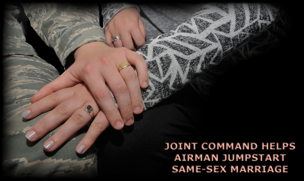 Joint command helps Airman jumpstart same-sex marriage