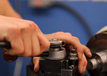 Aircraft metal technology shop crafts precision art to repair jets