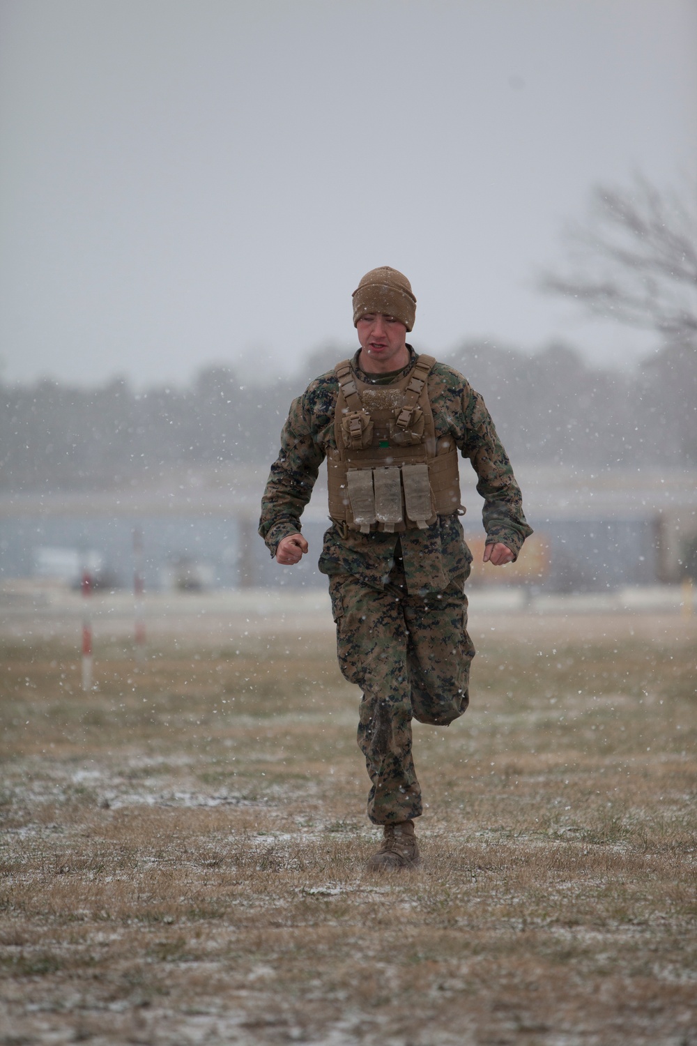 Mortar Training in the Snow