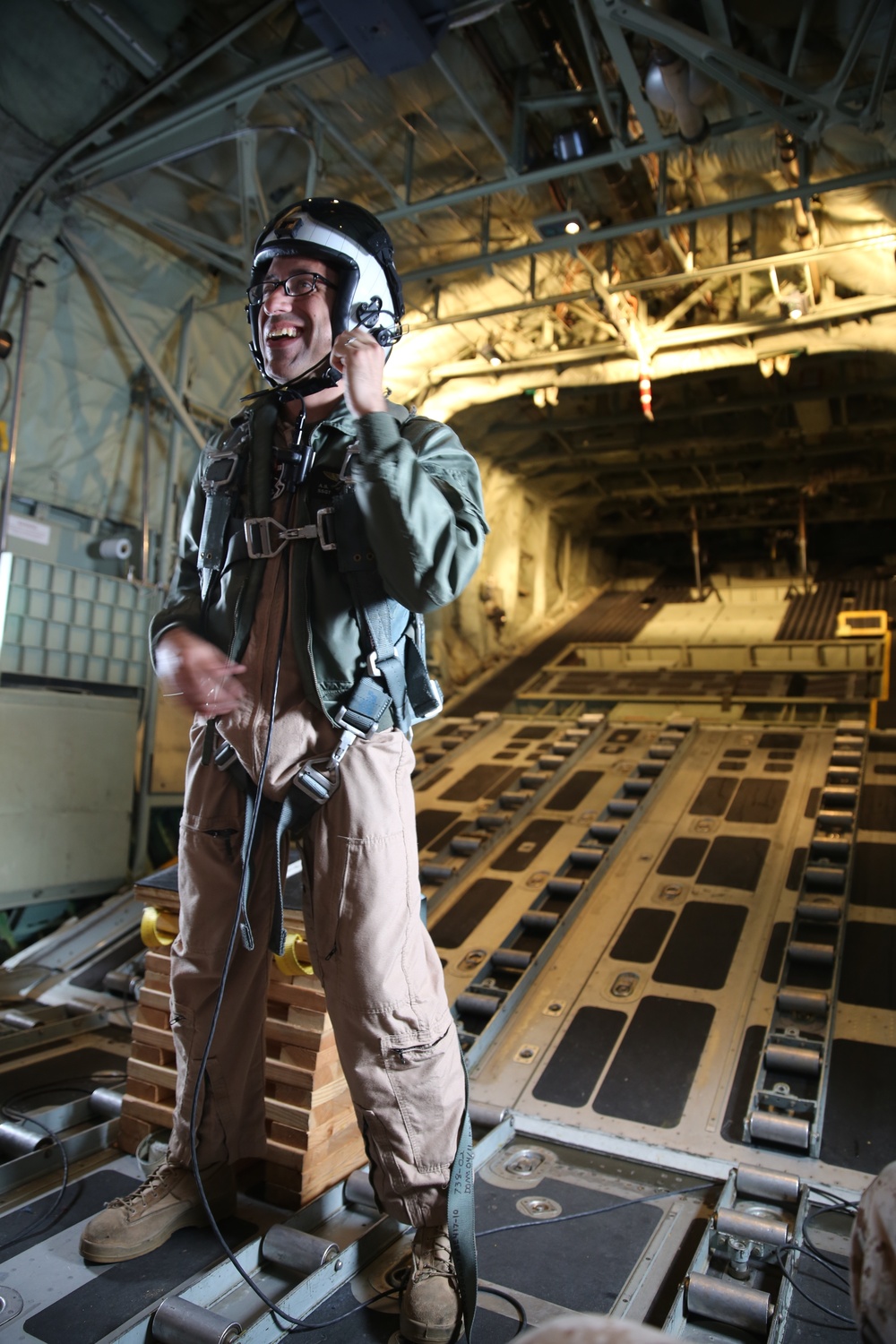 KC-130 performs mid-air refueling over Beaufort