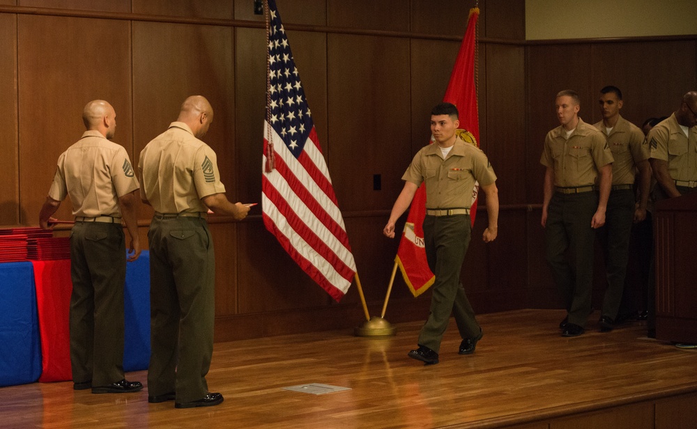 Marines Graduate from Corporal’s Course and Lance Corporals Leadership and Ethics Seminar