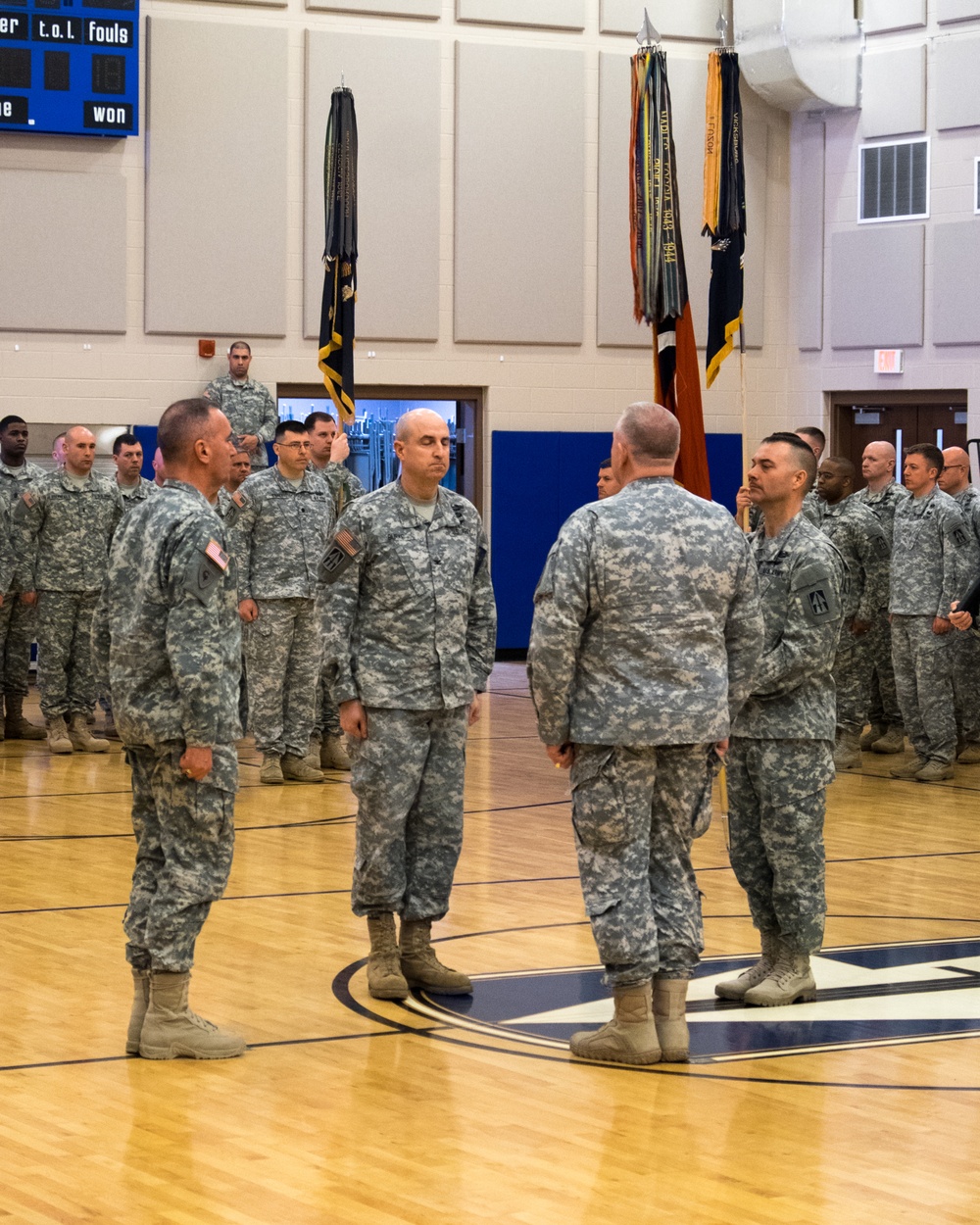 Welcoming a new brigade commander to the 76th Infantry Brigade Combat Team