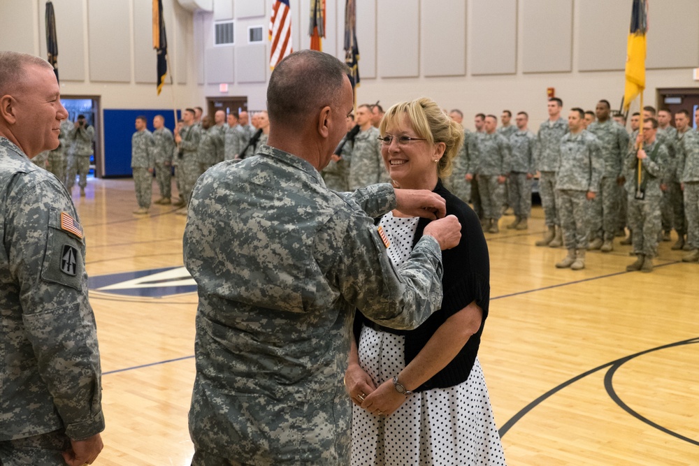 Welcoming a new brigade commander to the 76th Infantry Brigade Combat Team