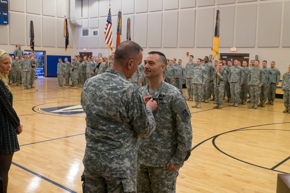 Welcoming a new brigade commander to the 76th Infantry Brigade Combat Team