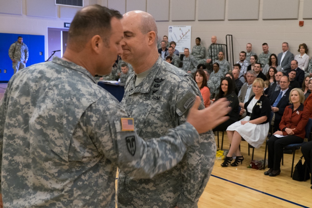 Welcoming a new brigade commander to the 76th Infantry Brigade Combat Team