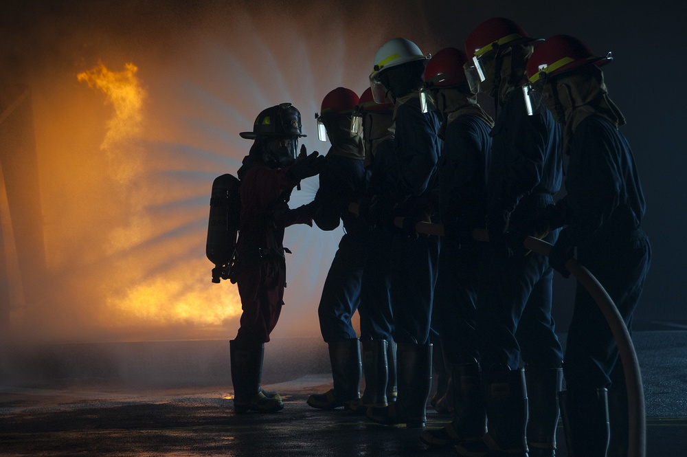 General shipboard firefighting training