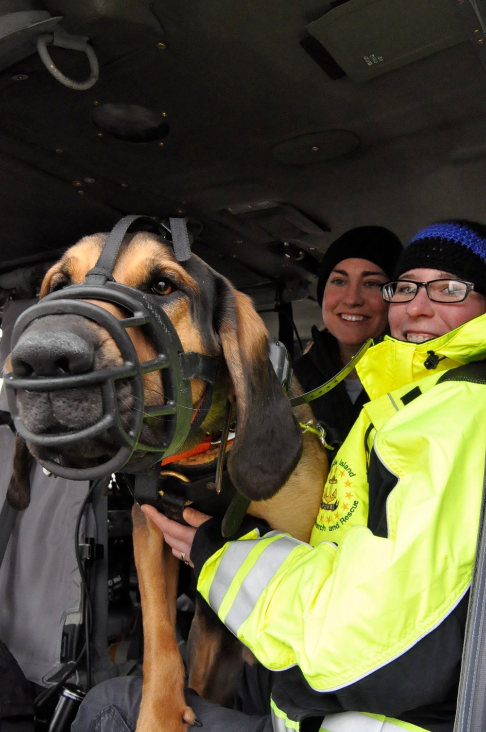 K9 Search and Rescue train with RI National Guard