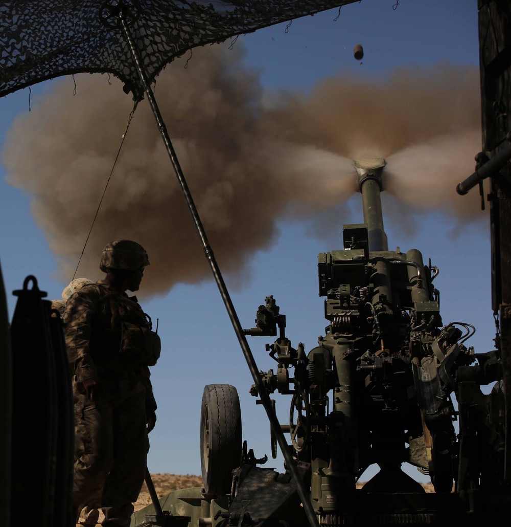 Integrated Task Force artillery Marines conduct fire-missions for MCOTEA assessment