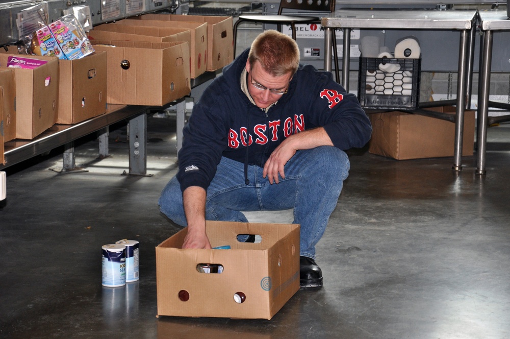 COMREL at Boston food bank