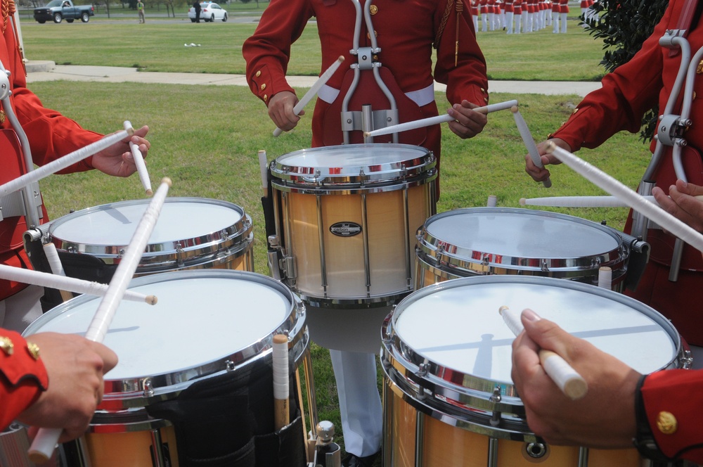 DVIDS Images Marine Corps Drum and Bugle Corps drummers practice