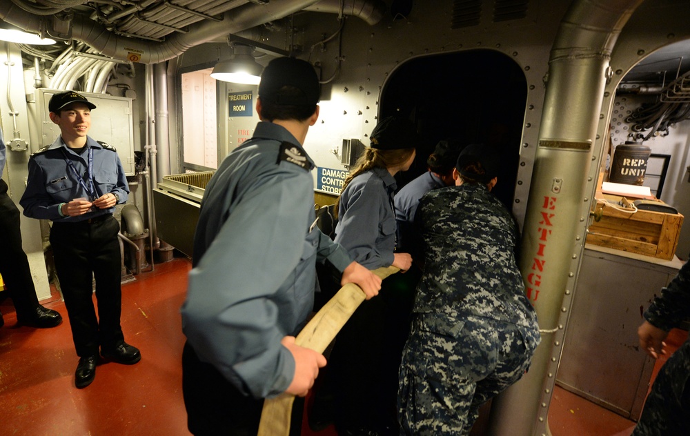 Sea cadet training