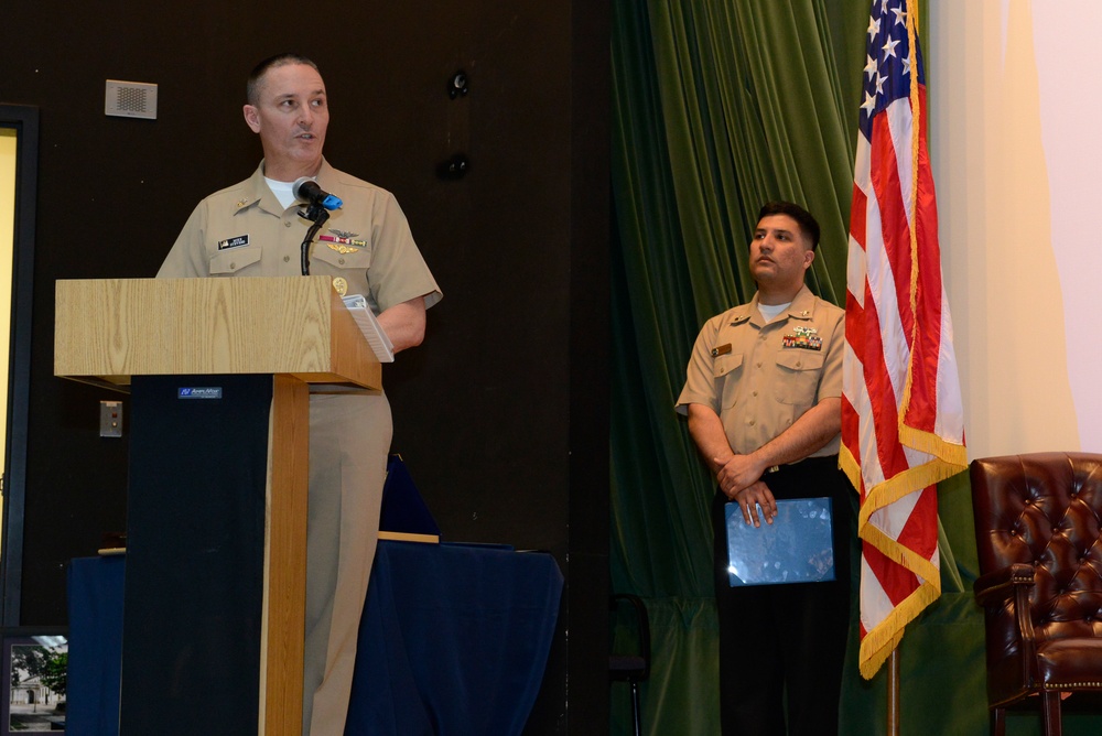 Retirement ceremony for most senior enlisted woman in Navy