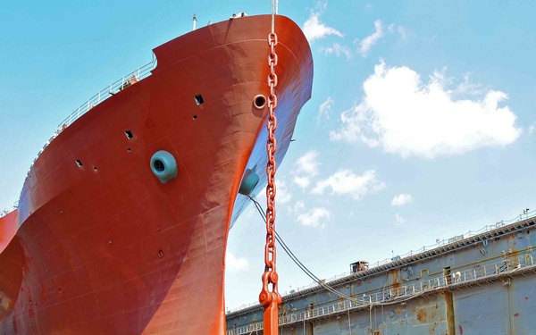 USS Mount Whitney golden anchor ceremony