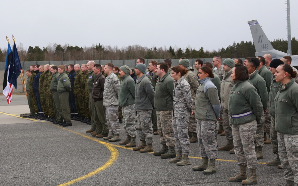 Aviano F-16 Fighting Falcons arrive at Ämari Air Base