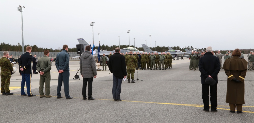 Aviano F-16 Fighting Falcons arrive at Ämari Air Base