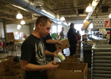 Marines donate time to feed hungry at Greater Boston Food Bank