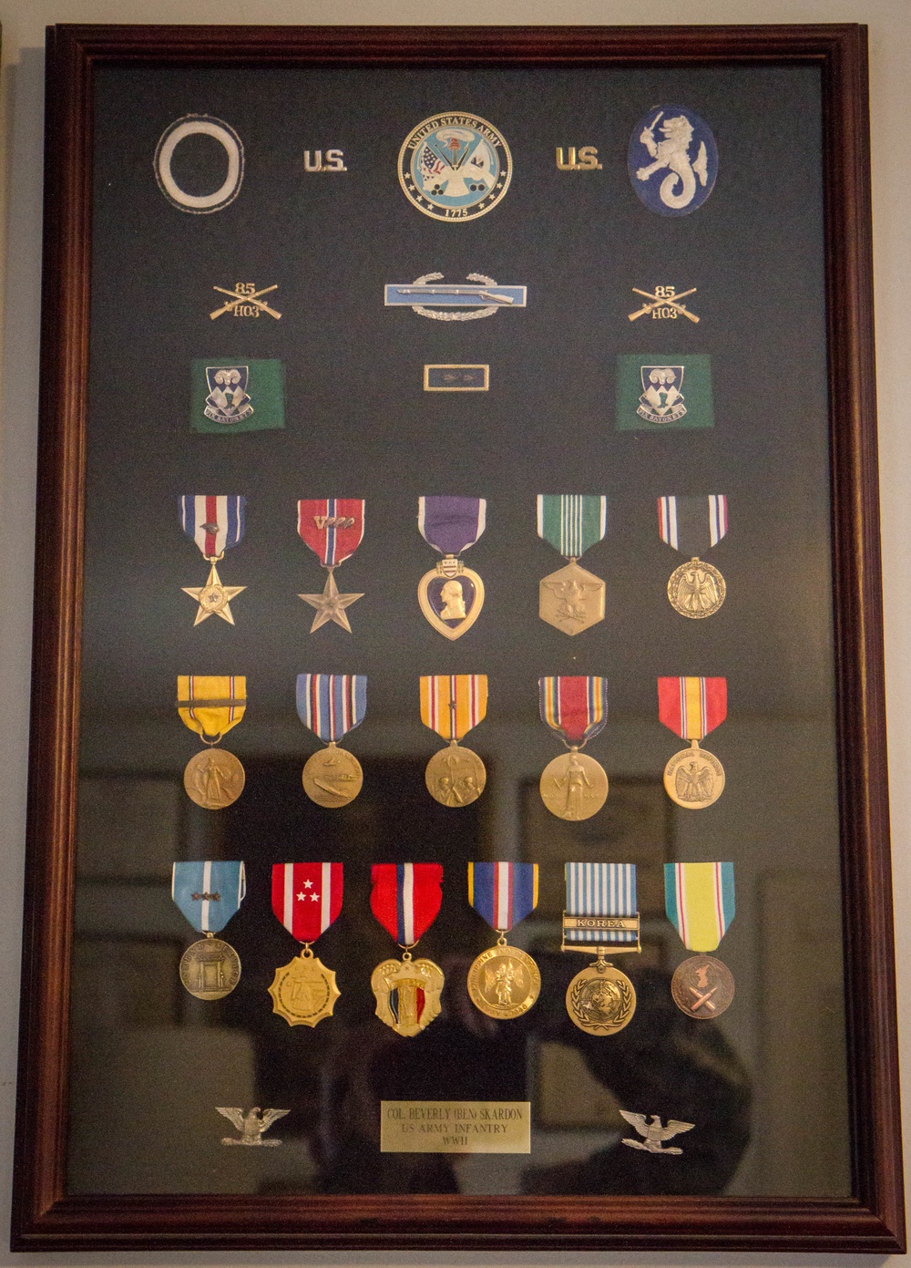 A survivor's medals