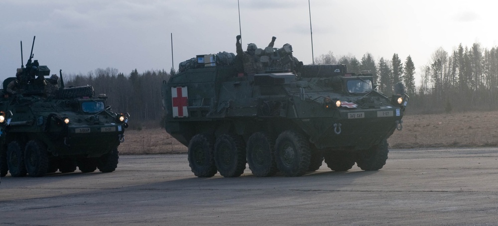 Iron Troop prepare for Dragoon Ride in Estonia