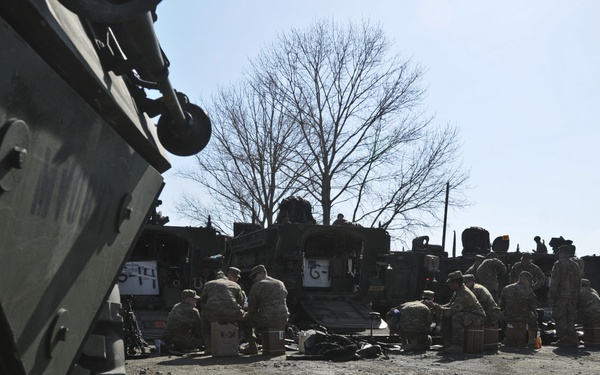 2nd Sqdn, 2nd CR prepares their equipment for OAR