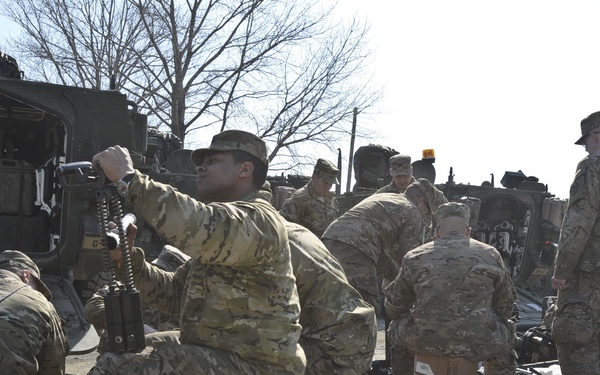 2nd Sqdn, 2nd CR prepares their equipment for OAR