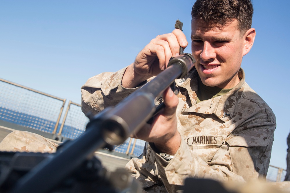 State of Readiness: 15th MEU Marines help defend the ARG