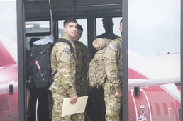 Helicopter soldiers arrive for training with NATO Allies