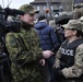 Soldier interviewed by Estonian Army public information soldiers