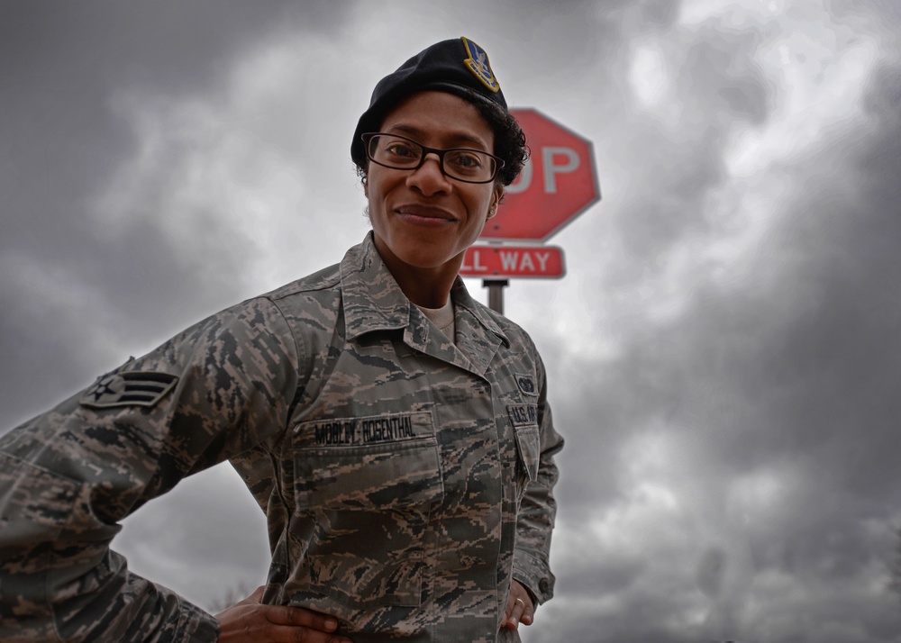 Senior Airman Tamara Mobley-Rosenthal: 'You have to pick yourself back up when you fall'