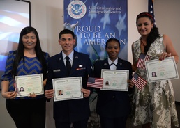 Family, friends gather to celebrate during naturalization ceremony