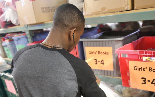 Marines volunteer at Boston local outreach organization