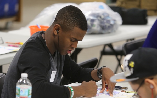 Marines volunteer at Boston local outreach organization