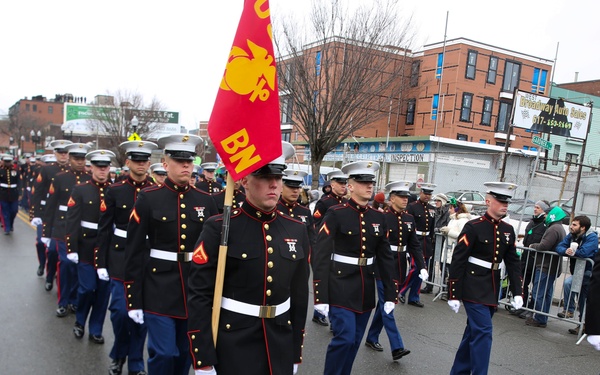 Marines, sailors march in Boston St. Patrick’s Day parade
