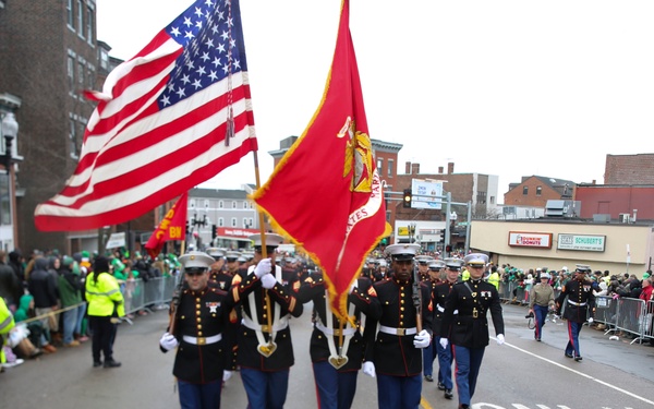 Marines, sailors march in Boston St. Patrick’s Day parade