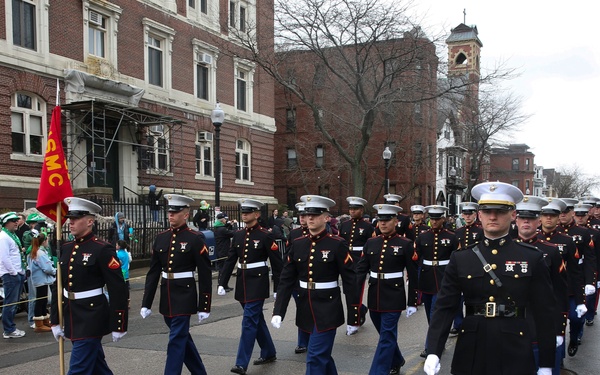 Marines, sailors march in Boston St. Patrick’s Day parade